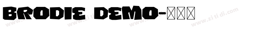 Brodie demo字体转换